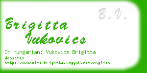 brigitta vukovics business card